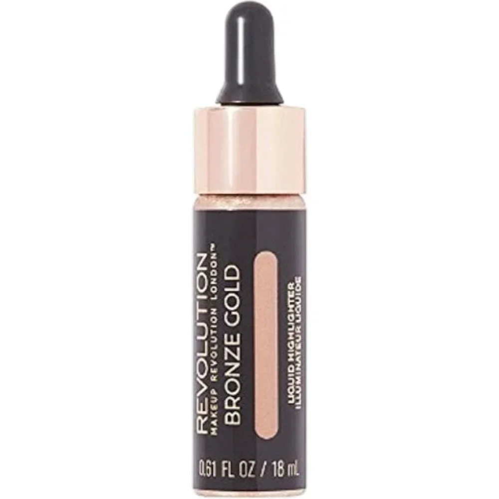 Revolution‎ Makeup Liquid Highlighter- Bronze Gold- NWOB